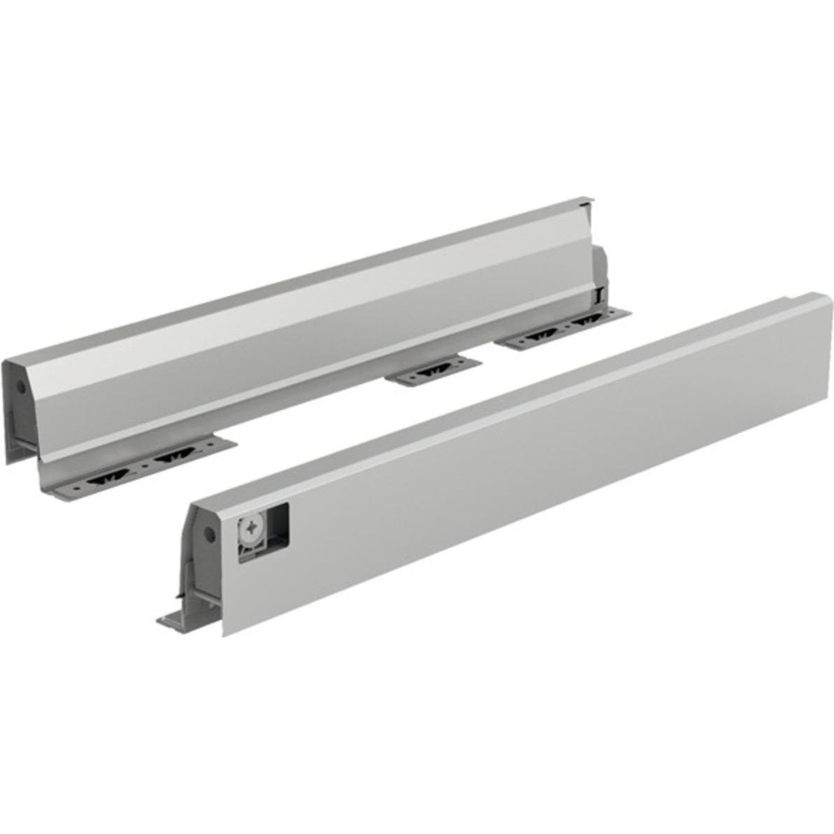 Hettich, Schubladenauszüge, Schubkasten Zargen ArciTech, silber