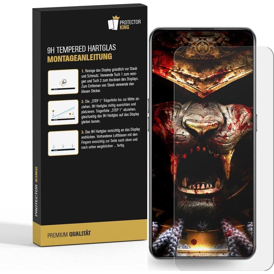 Thumbnail - Protectorking 2x echtes Tempered 9H Panzerhartglas 3D KLAR (2 Stück, Realme GT 5G), Smartphone Schutzfolie