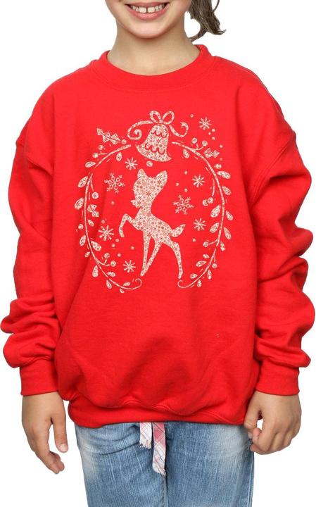 Produktbild Disney Bambi Christmas Wreath Sweatshirt Mädchen (140, 146)