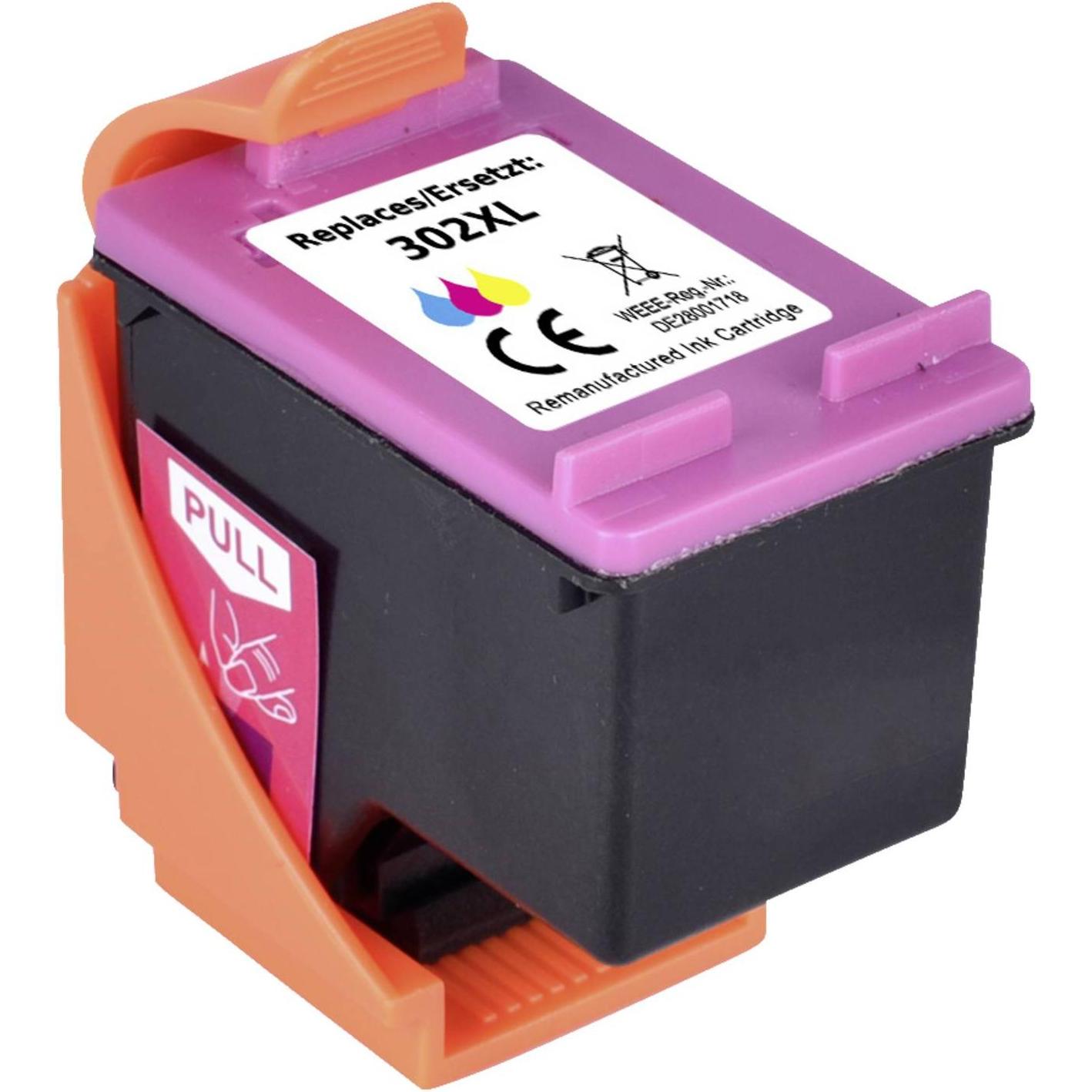 Renkforce, Cartucce, La cartuccia d'inchiostro sostituisce la HP 302XL (F6U67AE) compatibile con i colori ciano, magenta (M, C, Y)