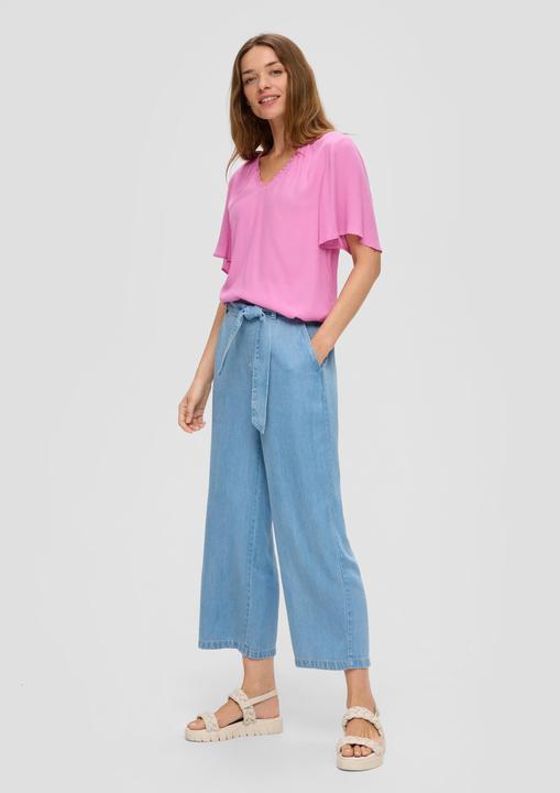 Immagine prodotto s.Oliver Bluse Viskosebluse mit V-Ausschnitt im Relaxed Fit (36)