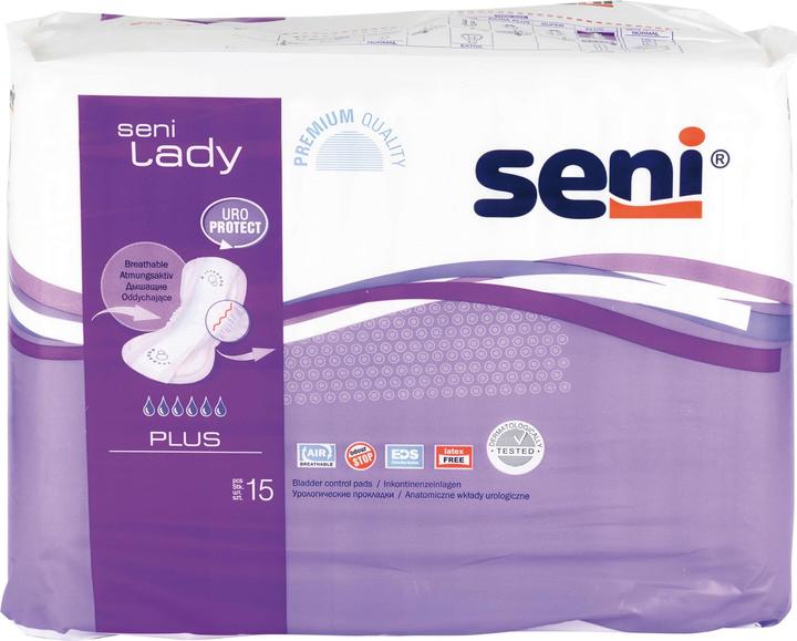 Immagine prodotto Seni Lady Plus Insert traspirante anatomico 20.5x42cm 6 gocce (15 x)