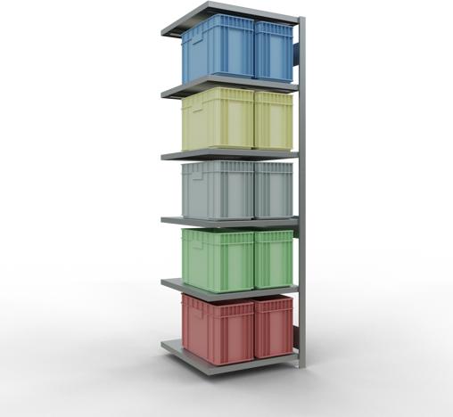 Actual product image Schulte Lagertechnik MULTIplus250 boltless add-on bay system with length bolts