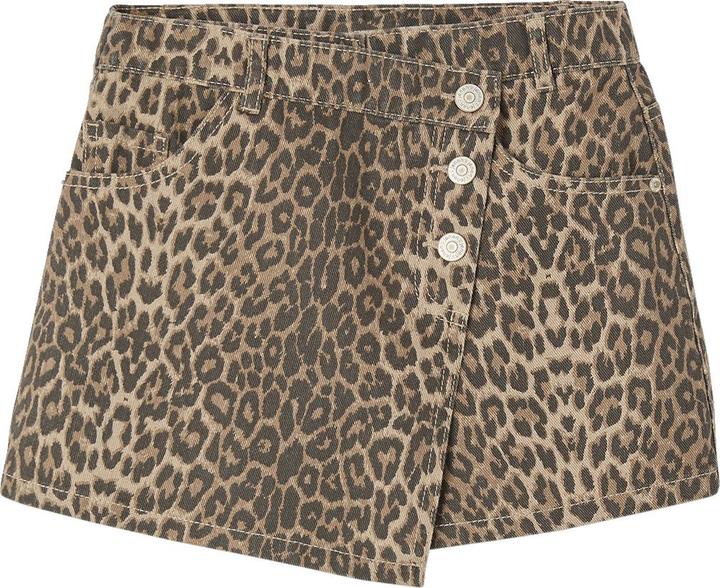 Image du produit Jonen Asymmetrischer Mädchen Hosenrock mit Leoprint (146, 152)