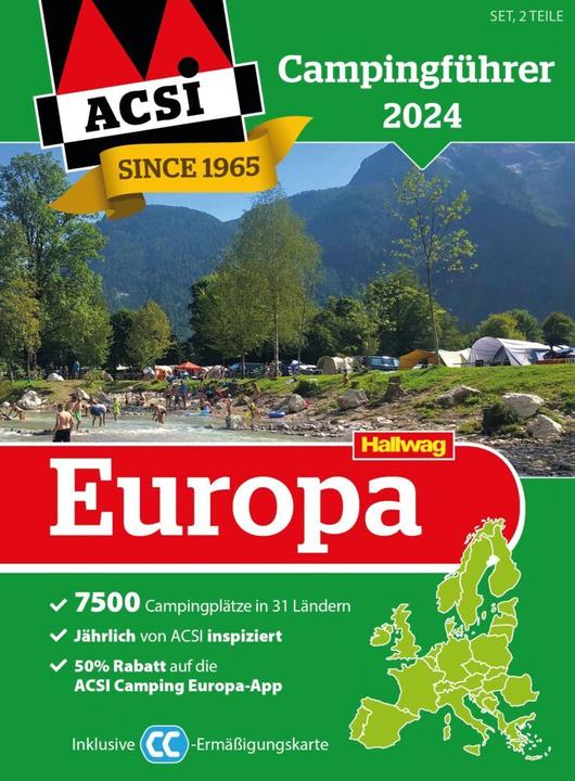 Immagine prodotto HV ACSI Campingf Europa 2024 (Tedesco, Hallwag, ACSI, 2023)