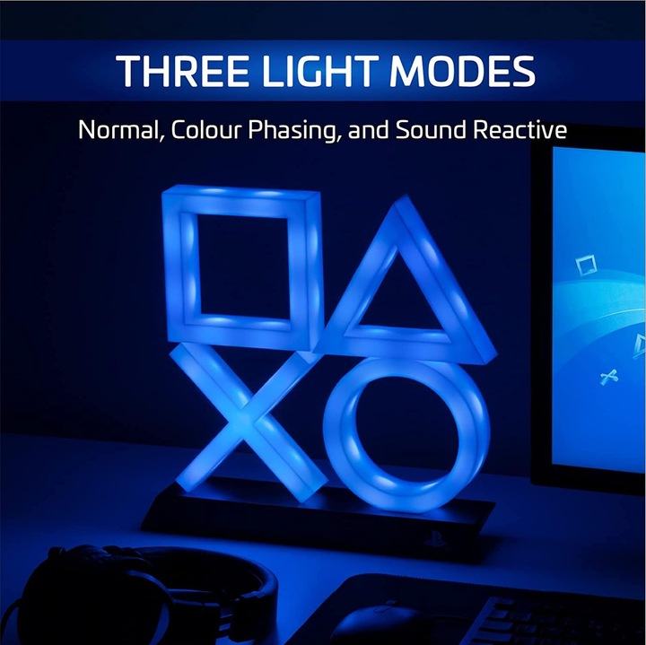 Produktbild Paladone Products PlayStation Icons XL Lampe (Blau) (PS5)