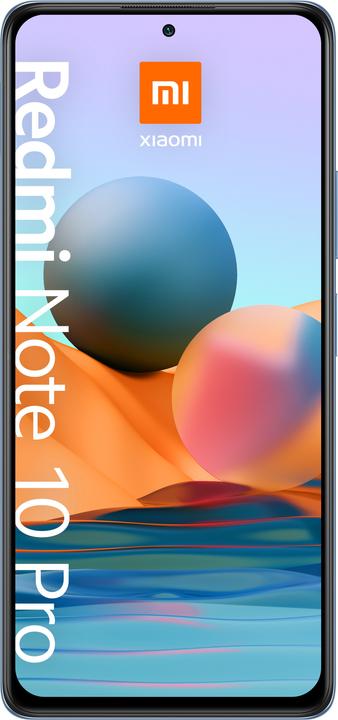 Produktbild Xiaomi Redmi Note 10 Pro (64 GB, Glacier Blue, 6.67", Dual SIM, 108 Mpx, 4G)