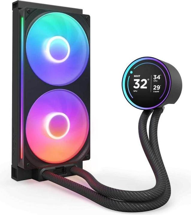 Actual product image NZXT KRAKEN Elite V2 280 RGB Wak Display Black RL-KR28E-B2