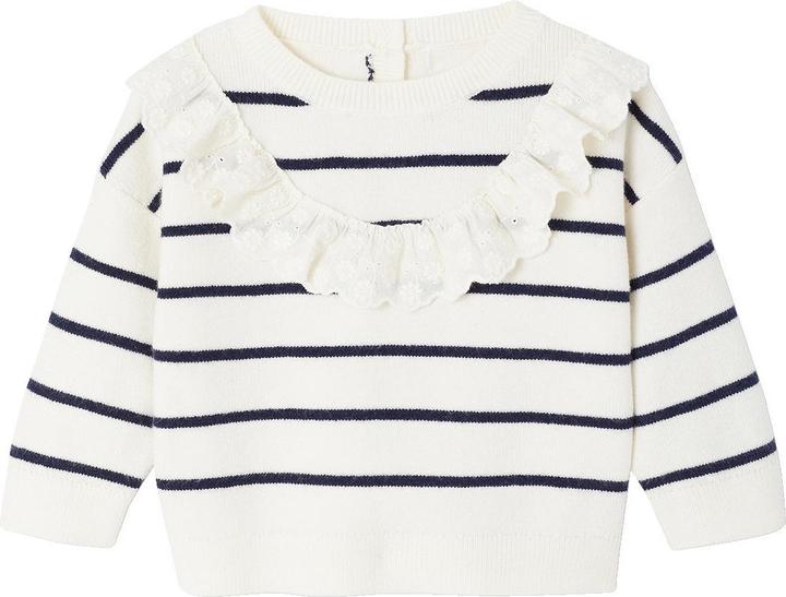 Produktbild Vertbaudet Streifenpullover mit Volant Baby (62)