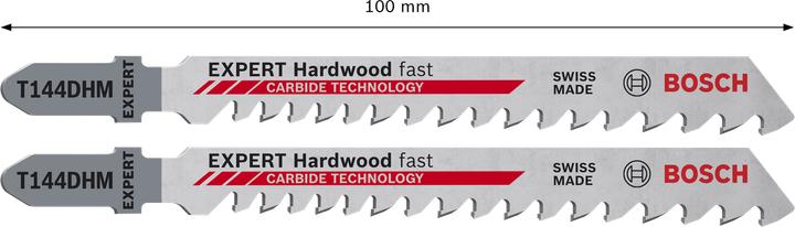Actual product image Bosch Professional Zubehör Expert Hardwood Fast T144DHM jigsaw blade, 10 pieces