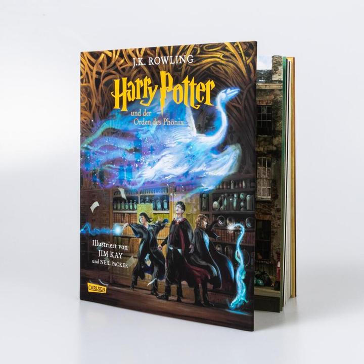 Produktbild Harry Potter und der Orden des Phönix (farbig illustrierte Schmuckausgabe) (Harry Potter 5) (Deutsch, J.K. Rowling, Neil Packer, Klaus Fritz, 2022)