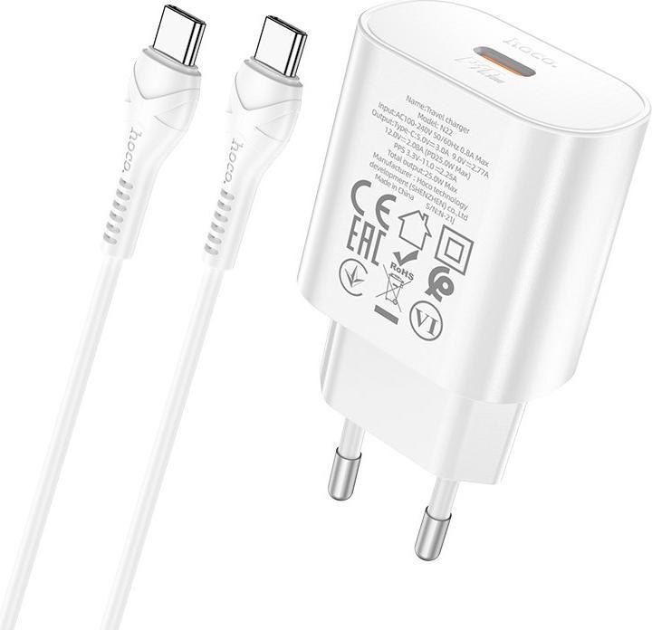 Image du produit Hoco Chargeur avec câble de type C (25 W, 1 portion)