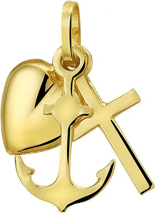 Sparkle14 Anhänger Glaube, Hoffnung und Liebe - Gold (Gelbgold)