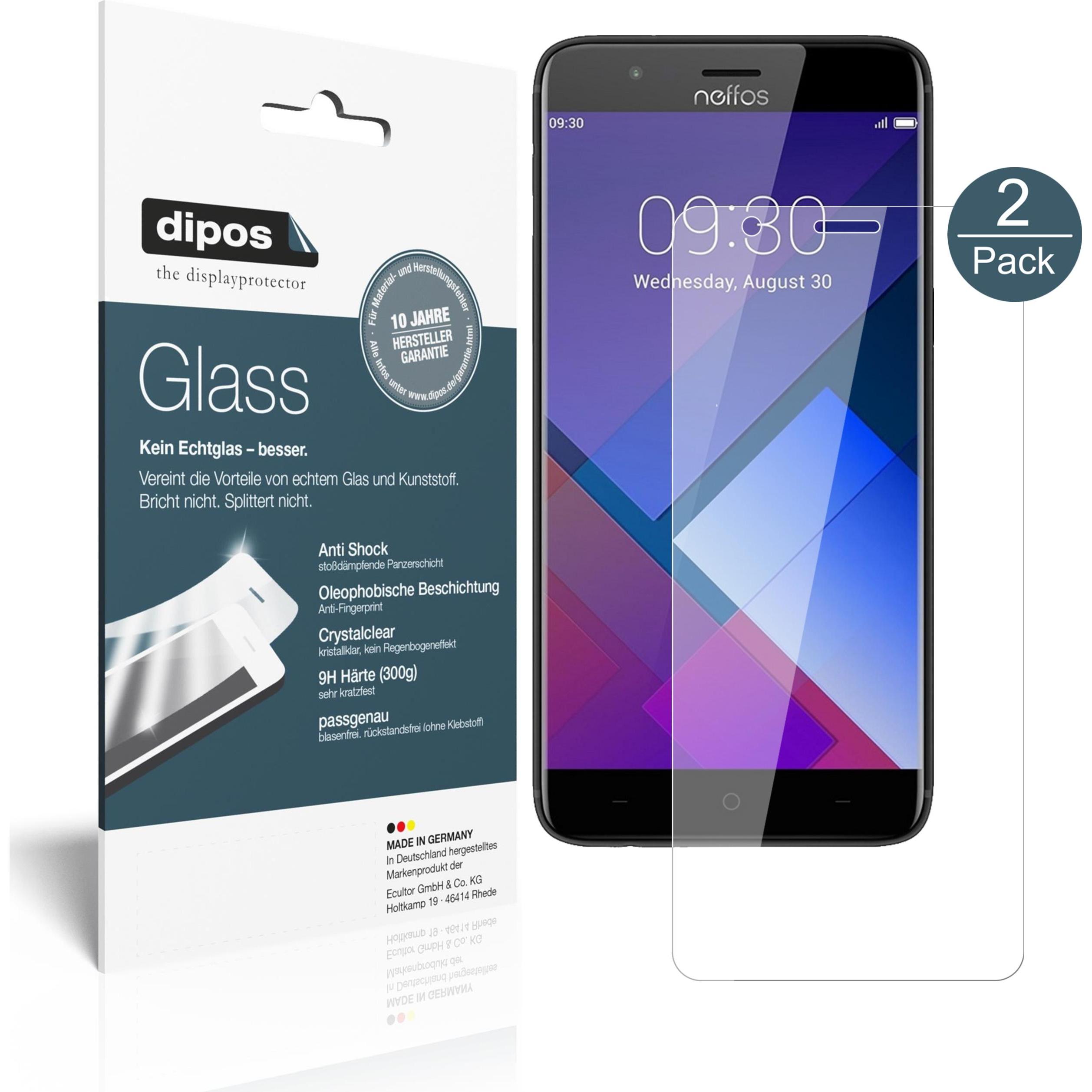 Dipos Displayschutz Anti-Shock (1 Stück, TP-Link Neffos P1), Smartphone Schutzfolie, Transparent