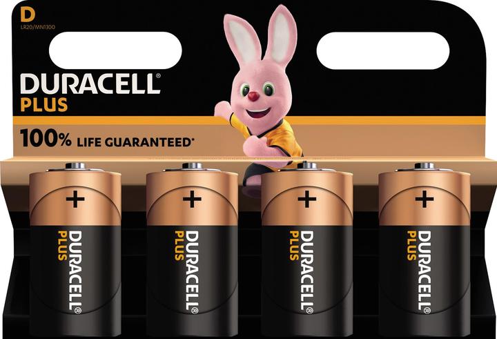 Duracell Plus (4 pcs., D)
