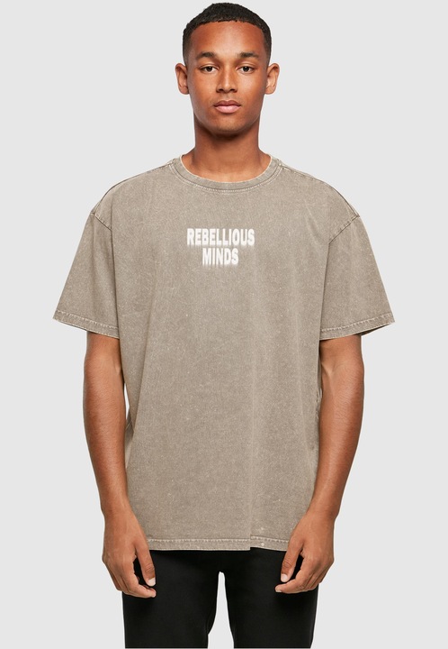 Produktbild Merchcode Rebellious Minds Acid Washed Oversize Tee - 116563 (L)