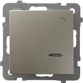 Ospel ŁP-3GS/m/45, Taster + Schalter, Silber