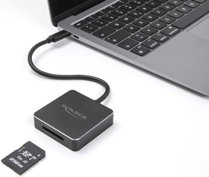 Produktbild Delock USB Type-C Card Reader fÃ¼r SD Express (SD 7.1) Speicherkarten (USB-C)