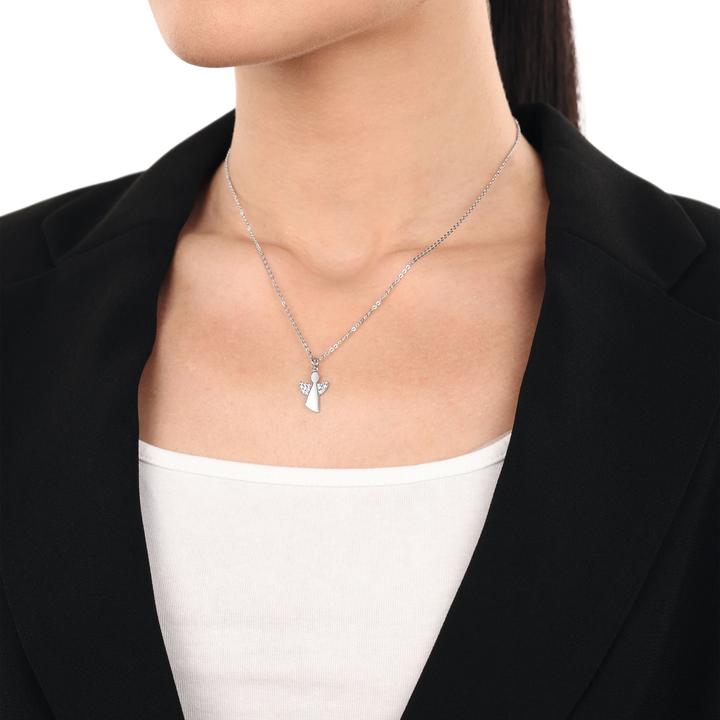 Image du produit Amor Pendentif pour femme, argent sterling 925, zirconium synth. | ange (Argent 925)