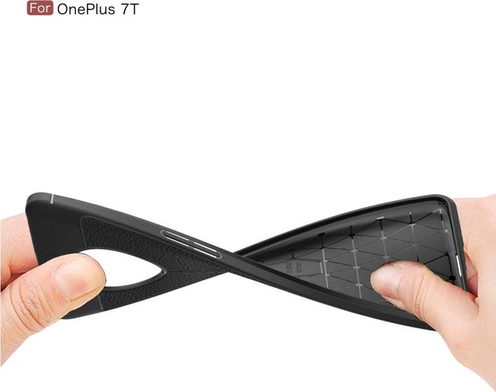 Produktbild Screenguard OnePlus 7T Hülle Leather Design TPU Cover (OnePlus 7T)