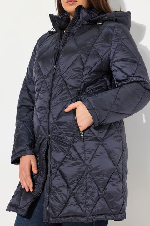 Produktbild Ulla Popken HYPRAR Steppjacke, Kapuze, 2-Wege-Zipper, Zipptaschen (42, 44)