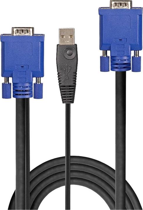 Productafbeelding Lindy Gecombineerde KVM en USB Kabel 1m VGA KVM Combo Kabel met USB