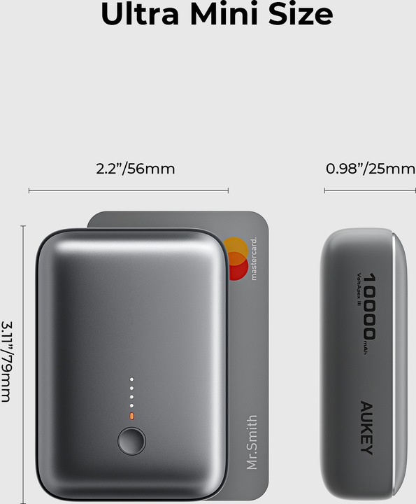 Produktbild Aukey Spark Mini (10000 mAh, 20 W, 37 Wh)