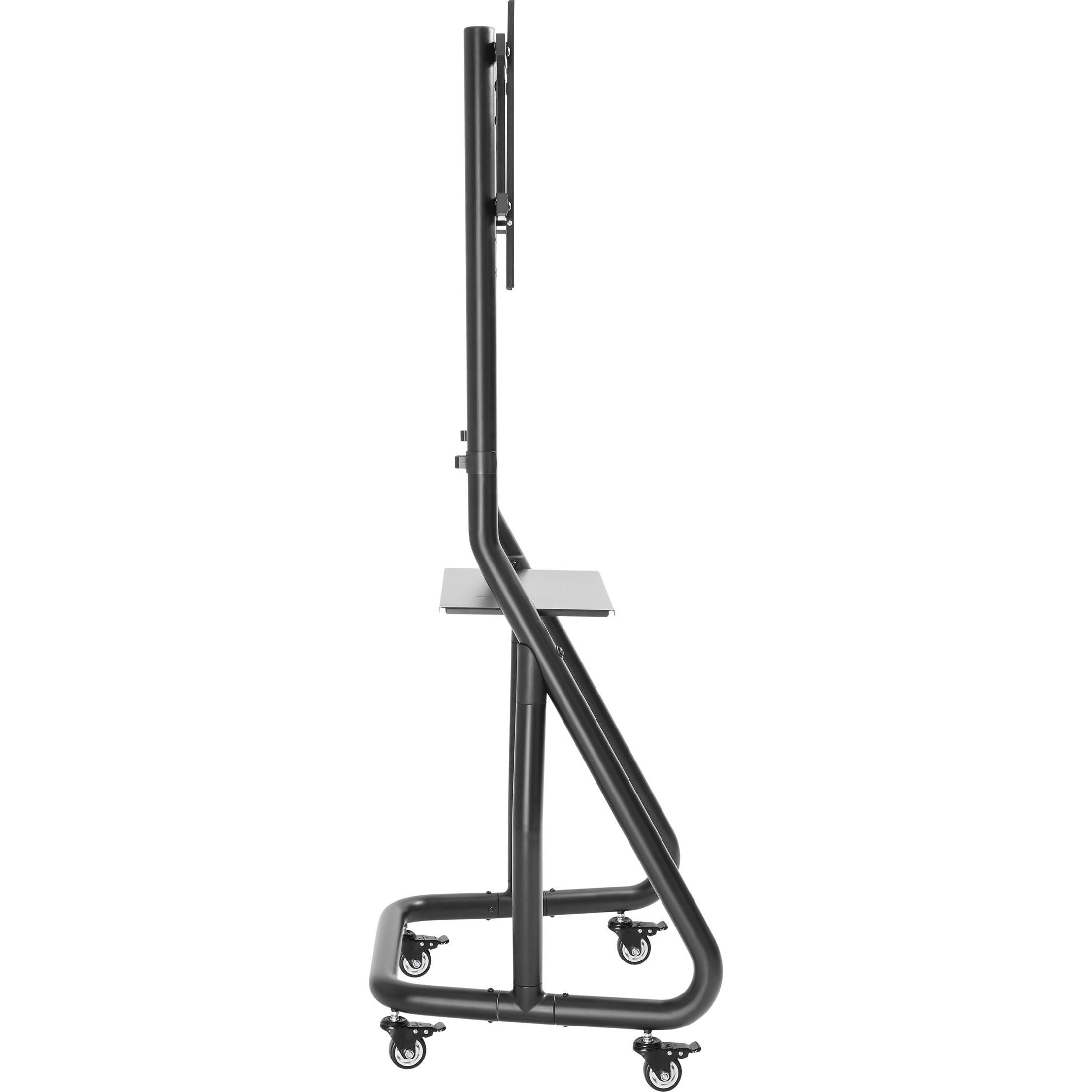 Thumbnail - equip TV-Wagen 37"-80"/80kg 1TFT mit Höhenverstellung grau (80", 80 kg), TV Ständer, Schwarz
