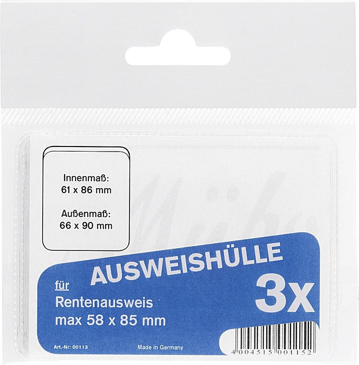 Actual product image Müboplast identity card cover set (10 x)