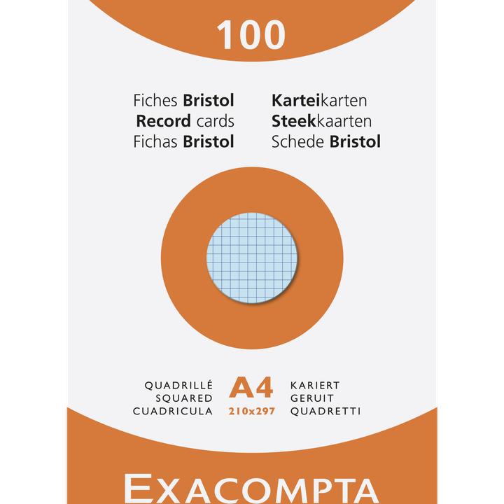 Produktbild Exacompta Karteikarten (210 x 297 mm, 205 g/m², 100 x)
