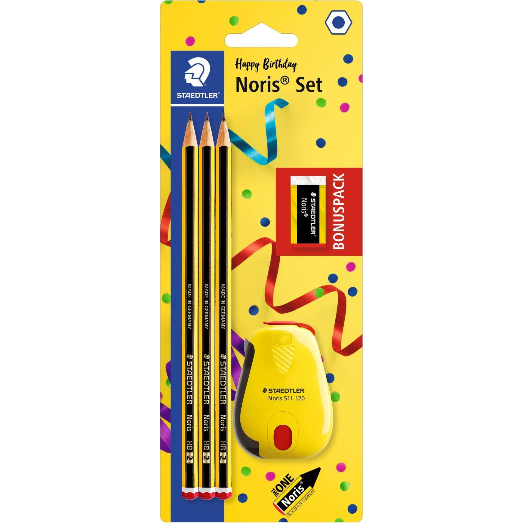 Staedtler, Bleistift, Bleistiftset Noris Jubil„um, Blisterkarte (HB, 3 x)