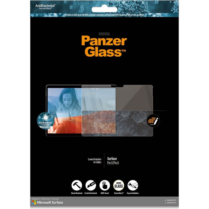 Actual product image PanzerGlass Screen protector (1 Piece, Microsoft Surface Pro X)