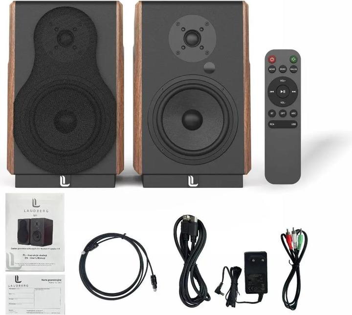 Image du produit Laudberg M1 bookshelf speakers 2.0 for TV 120W (120 W)