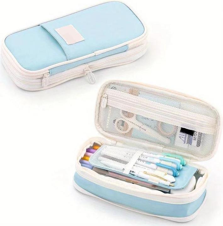 Immagine prodotto Only-Bags.Store Federmäppchen mit grosser Kapazität, Federmäppchen, wasserdichtes Gewebe, geeignet für Schüler und