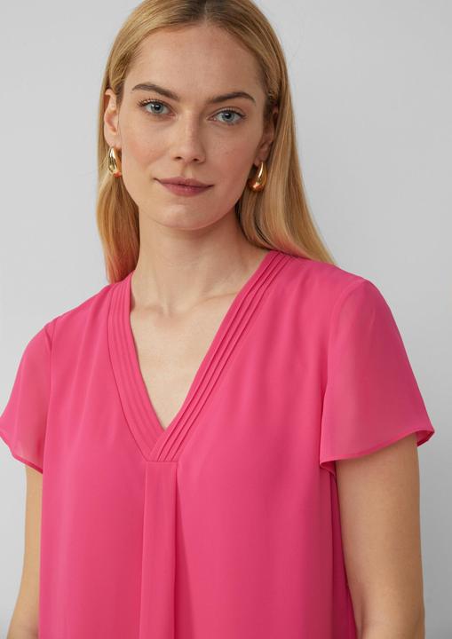 Immagine prodotto S.Oliver Bluse Kurzärmelige Chiffonbluse mit Layering (32)