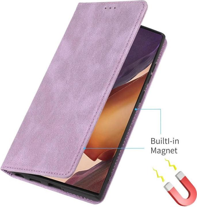 Produktbild Cover-Discount Vintage Flip Case Hülle violett (Samsung Galaxy S24 Ultra)