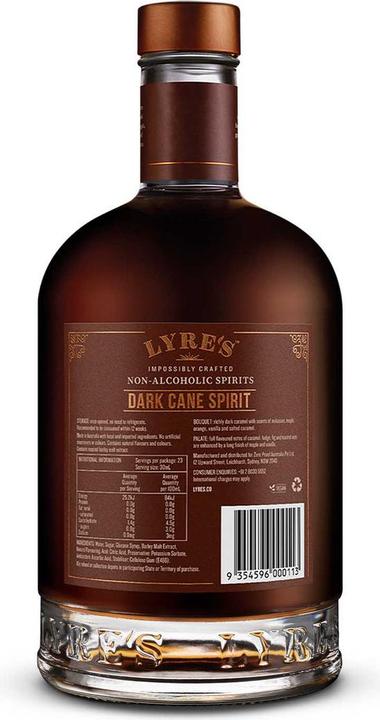 Produktbild Lyre's Dark Cane Spirit 0.7 l alkoholfrei (1 x 70 cl)