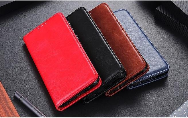 Immagine prodotto MU Classic Crazy Horse V serie di copertine di libri in pelle (Realme XT)