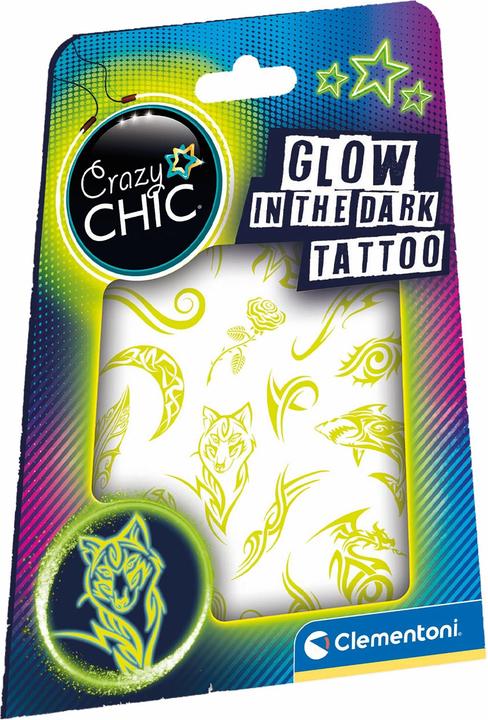 Actual product image Clementoni Crazy Chic - Urban Tattoos glow in the dark