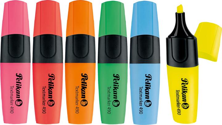 Actual product image Pelikan Highlighter 490 (Neon green, Neon orange, Neon yellow, Neon pink, 2 mm, 6 x)