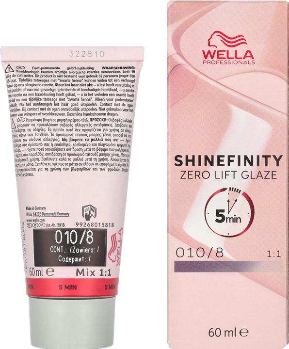 Actual product image Wella Professionals Shinefinity Zero Lift Glaze (10, 8 Opal Flash)