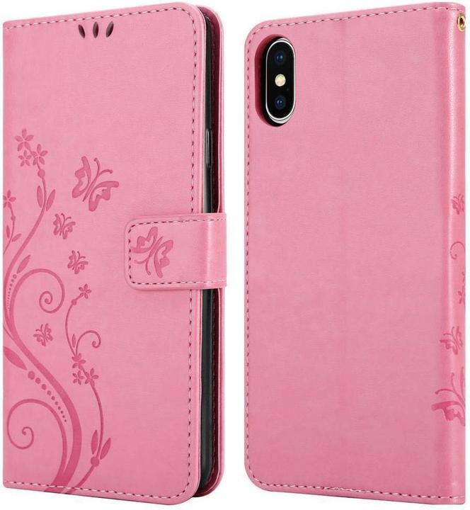 Produktbild Cadorabo Flower Book Cover (Apple iPhone XS Max)
