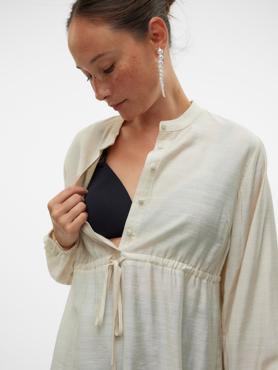 Actual product image Mamalicious Regular fit mandarin collar top blouse (XS)