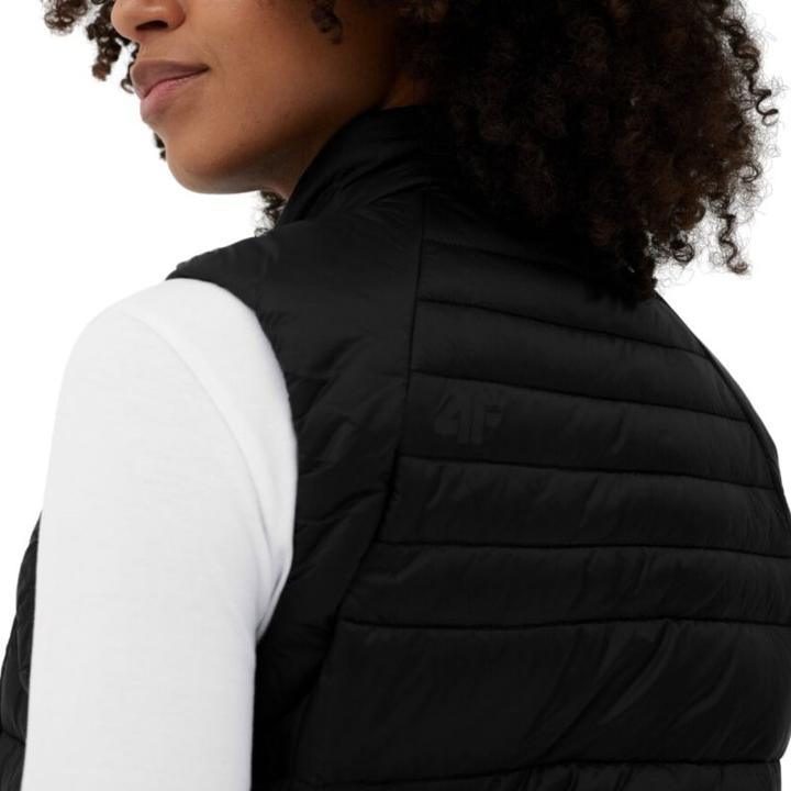 Actual product image 4F Women's Down Vest F091 Deep Black 4FSS23TDJAF091 20S (S) (S)