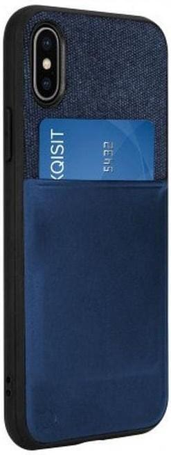 Immagine prodotto Xqisit Custodia per carte blu scuro (Apple iPhone XS)
