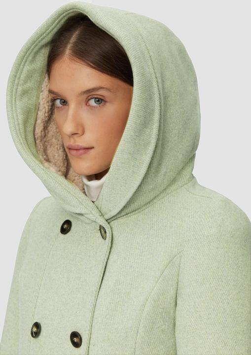Produktbild S.Oliver Outdoor-Mantel Strukturierter Wollmantel mit Teddyplüschfutter