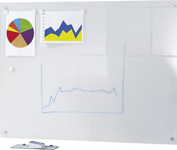 Actual product image kaiserkraft Glass whiteboard (60 x 45 cm)