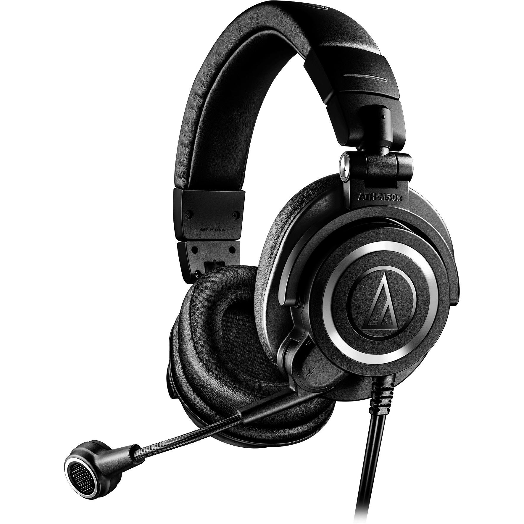 Audio-Technica ATH-M50xSTS (Cablato), Cuffie da gaming, Nero