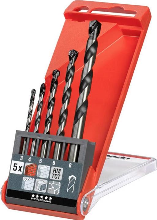 Produktbild kwb Rocker Beton- und Steinbohrer Set 5-tlg. (6 mm, 8 mm, 3 mm, 4 mm, 5 mm)