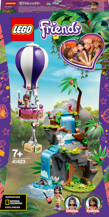 Produktbild LEGO Tiger-Rettung mit Heissluftballon (41423, LEGO Friends)